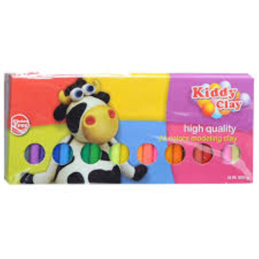 Kiddy Clay Modelling Clay 500gm White KC-PO-500-WE